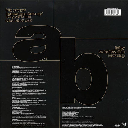 The Notorious BIG Ready To Die Instrumentals Vinyl Record