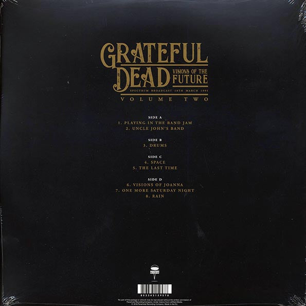 Grateful Dead Visions Of The Future Volume 2 Spectrum Broadcast 1995 Vinyl Record