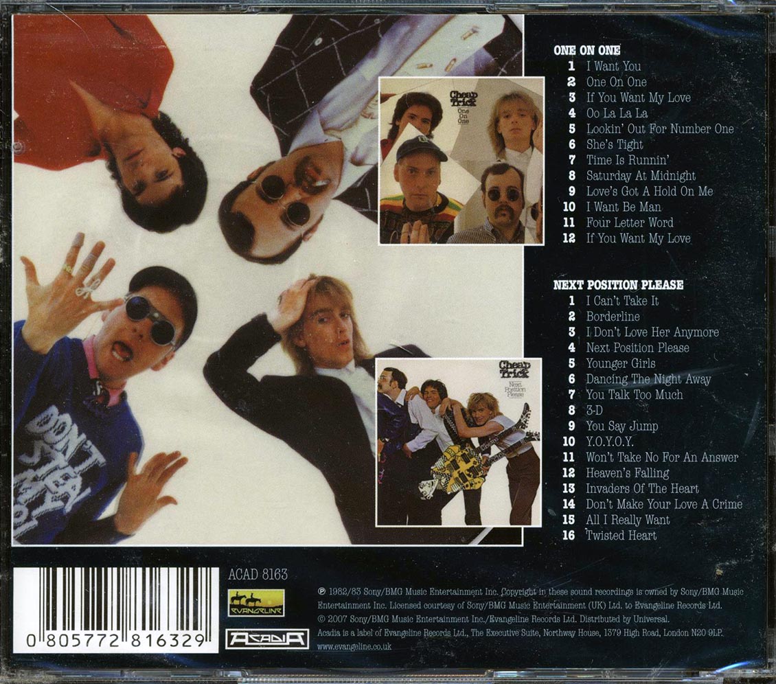 Cheap Trick - One On One + Next Position Please (2 albums on 1 CD) (28 tracks) Music CD