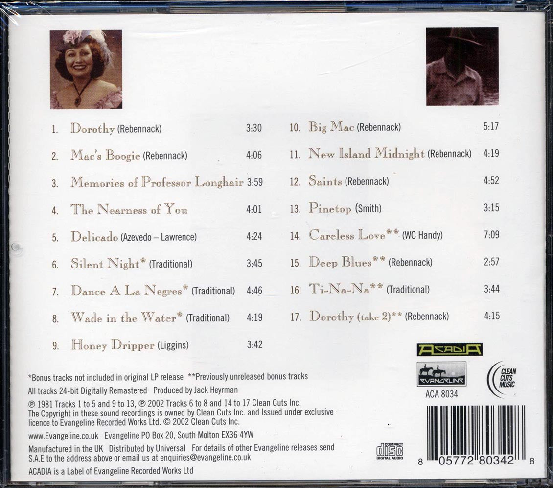 Dr. John - Dr. John Plays Mac Rebennack: The Legendary Sessions Volume 1 Music CD