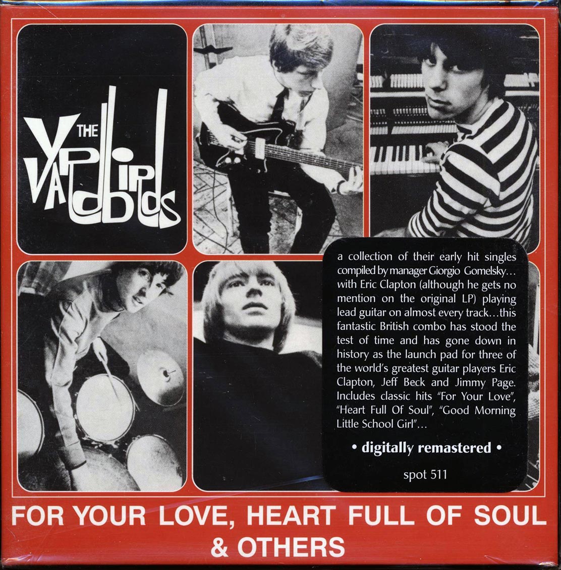 The Yardbirds - For Your Love, Heart Full Of Soul & Others (ltd. ed.) (deluxe mini-LP slipsleeve edition) (remastered) Music CD