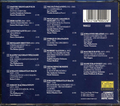 Bach, Mozart, Brahms, Stravinsky, Etc. - Sound Sampling Music CD