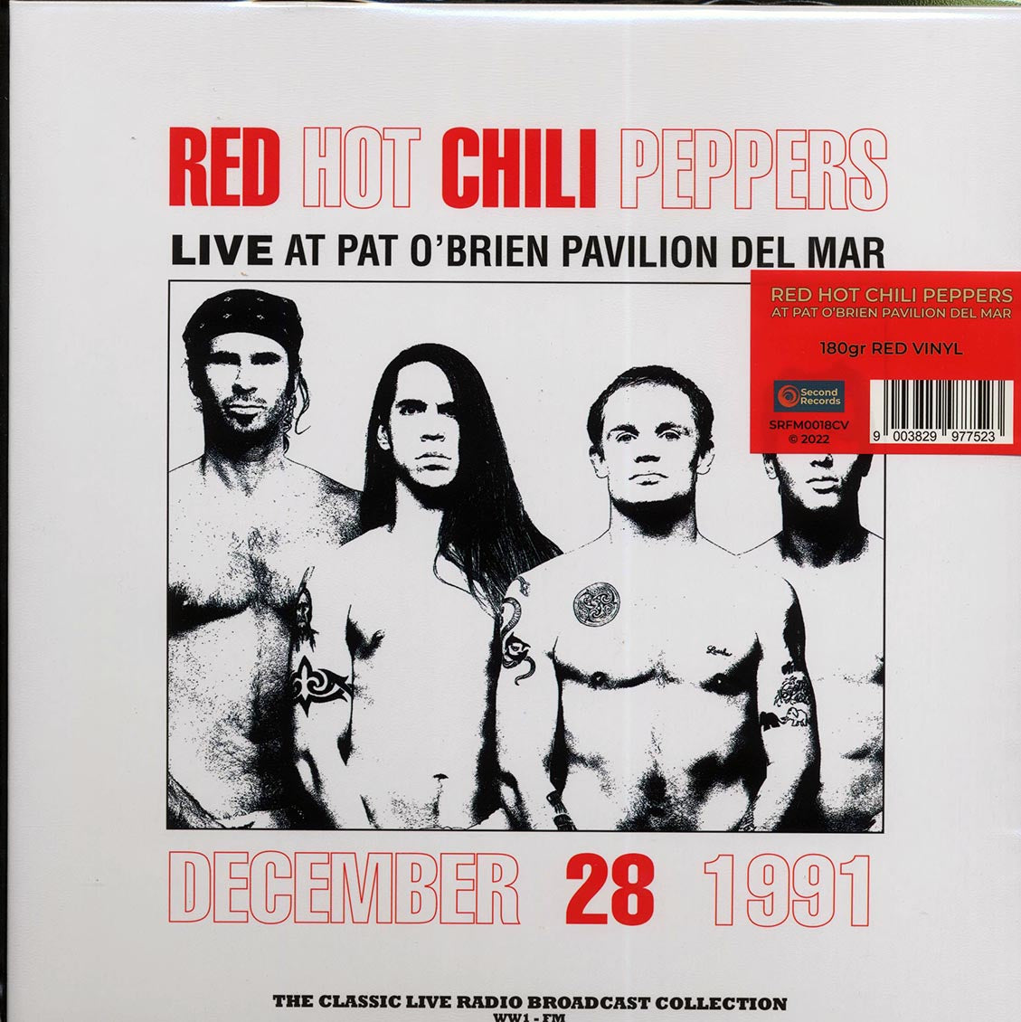 Red Hot Chili Peppers Live At Pat O'Brien Pavilion Del Mar December 28 1991 180g red Vinyl Record