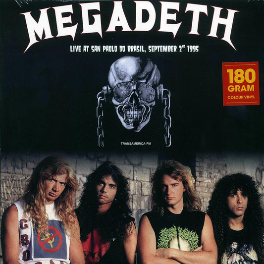 Megadeth Live At Sao Paolo Do Brasil, September 2nd 1995 180g white Vinyl Record