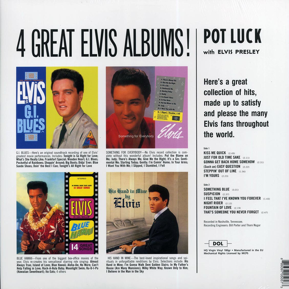 Elvis Presley - Pot Luck With Elvis (red vinyl) Vinyl Record