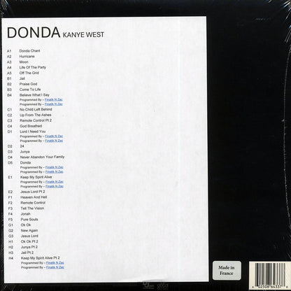 Kanye West Donda 4xLP deluxe edition Vinyl Record