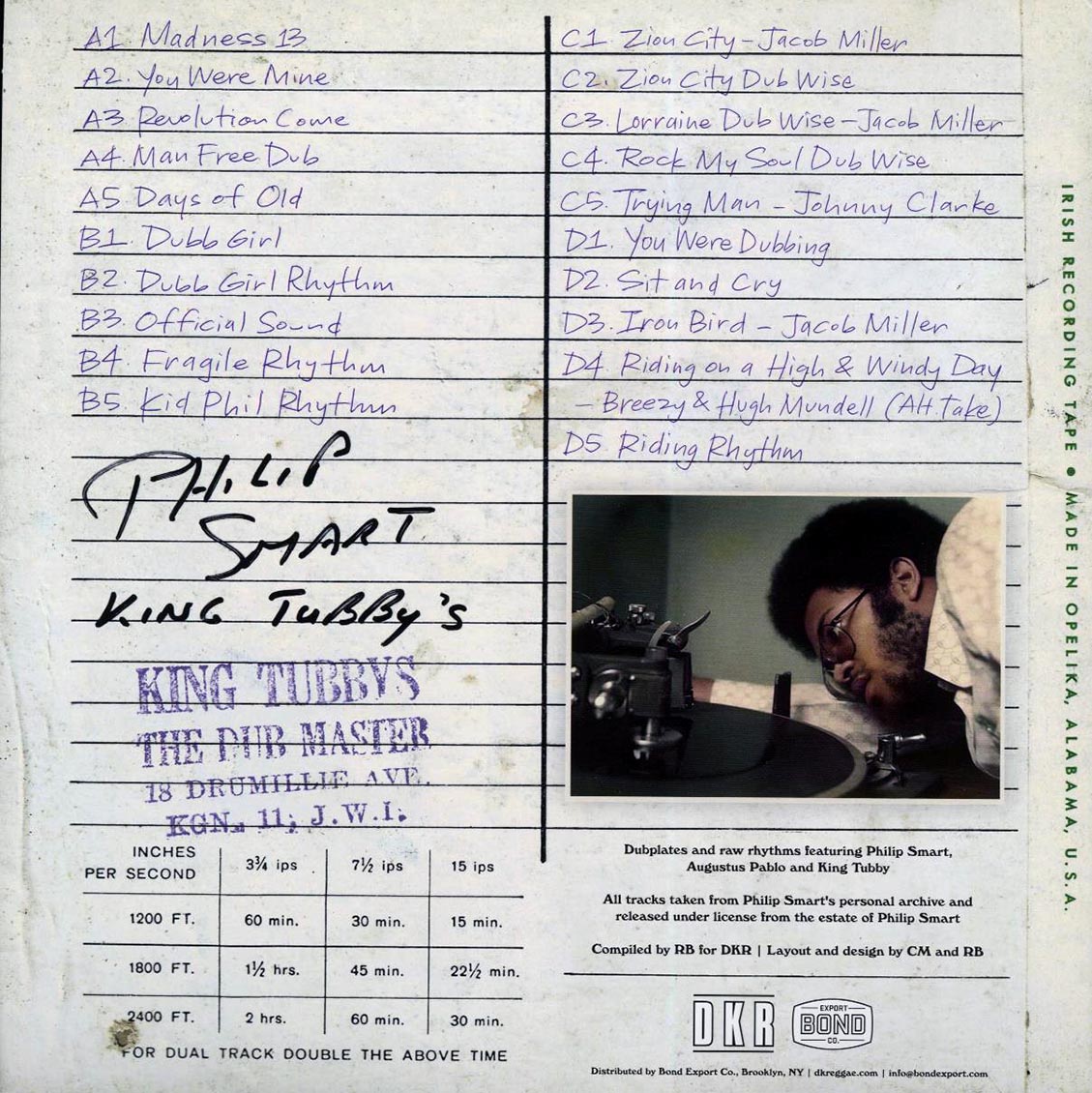 Prince Philip, Hugh Mundell, Jacob Miller, Augustus Pablo - Dubplates And Raw Rhythms From King Tubby's Studio 1973-1976 (2xLP) Vinyl Record