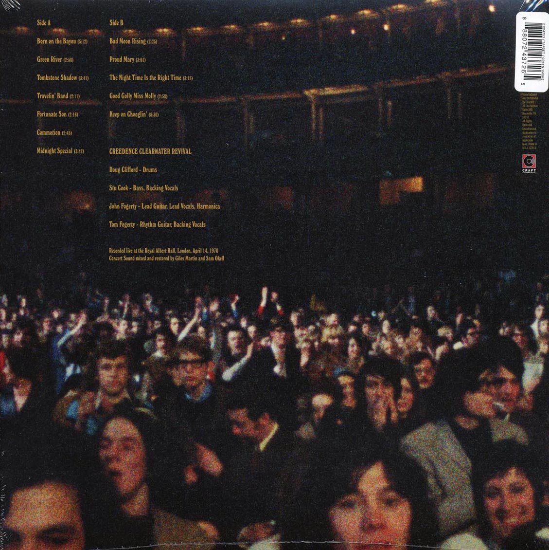 Creedence Clearwater Revival - At The Royal Albert Hall, April 14, 1970 (green vinyl) Vinyl Record