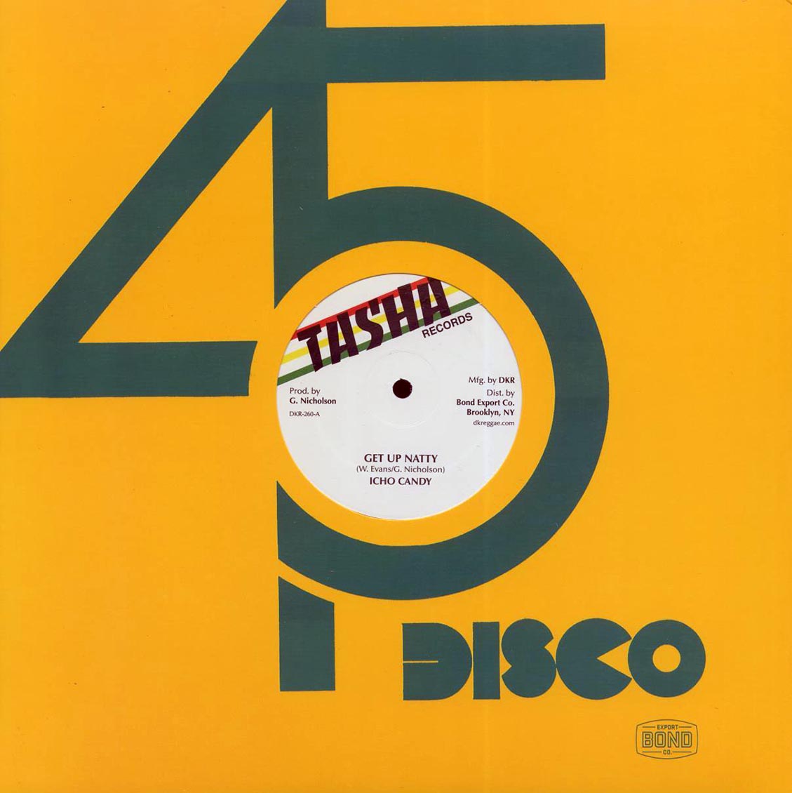 Icho Candy - Get Up Natty; Version  /  Icho Candy - No Peace; Version 12" Vinyl Record