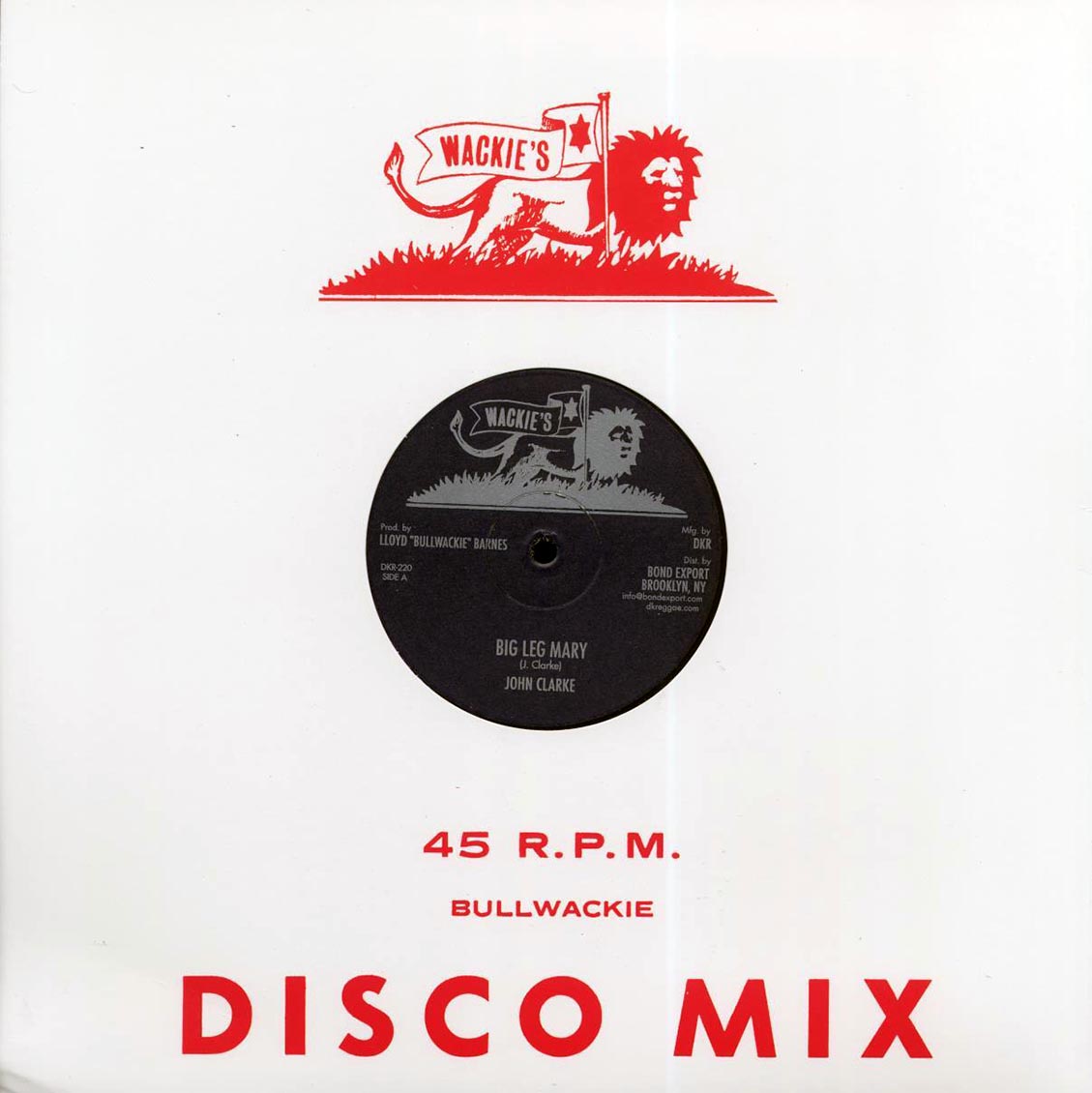 John Clarke - Big Leg Mary (Extended Mix)  /  John Clarke - Wasn't It You (Extended Mix) 12" Vinyl Record
