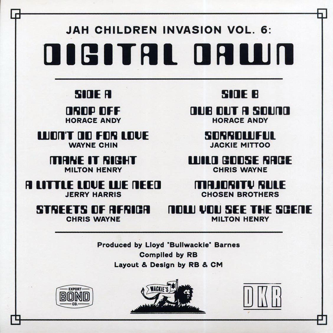 Horace Andy, Jackie Mittoo, Wayne Chin, Chosen Brothers, Milton Henry, Etc. - Jah Children Invasion Volume 6: Digital Dawn Vinyl Record