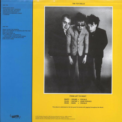 The Toy Dolls - Bare Faced Cheek (ltd. 500 copies made) (blue vinyl) Vinyl Record