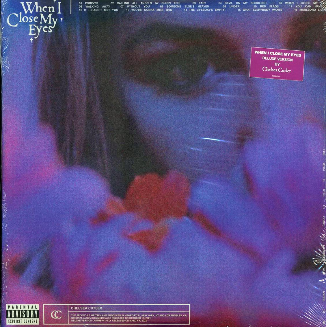 Chelsea Cutler - When I Close My Eyes (+3 bonus tracks) (2xLP) (deluxe edition) (clear vinyl) Vinyl Record