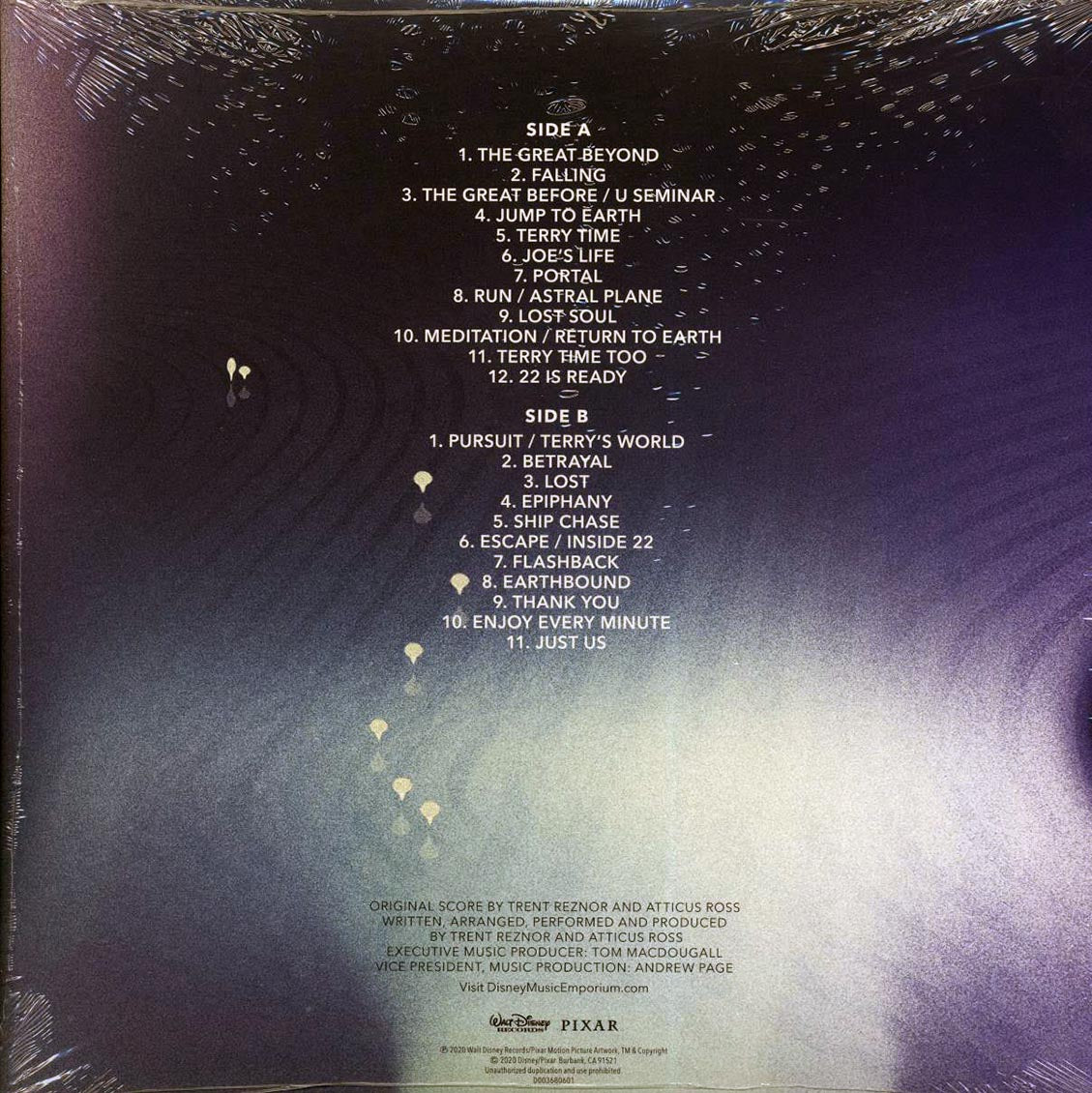 Trent Reznor, Atticus Ross - Soul: Disney Pixar Original Score (ltd. ed.) (clear vinyl) Vinyl Record