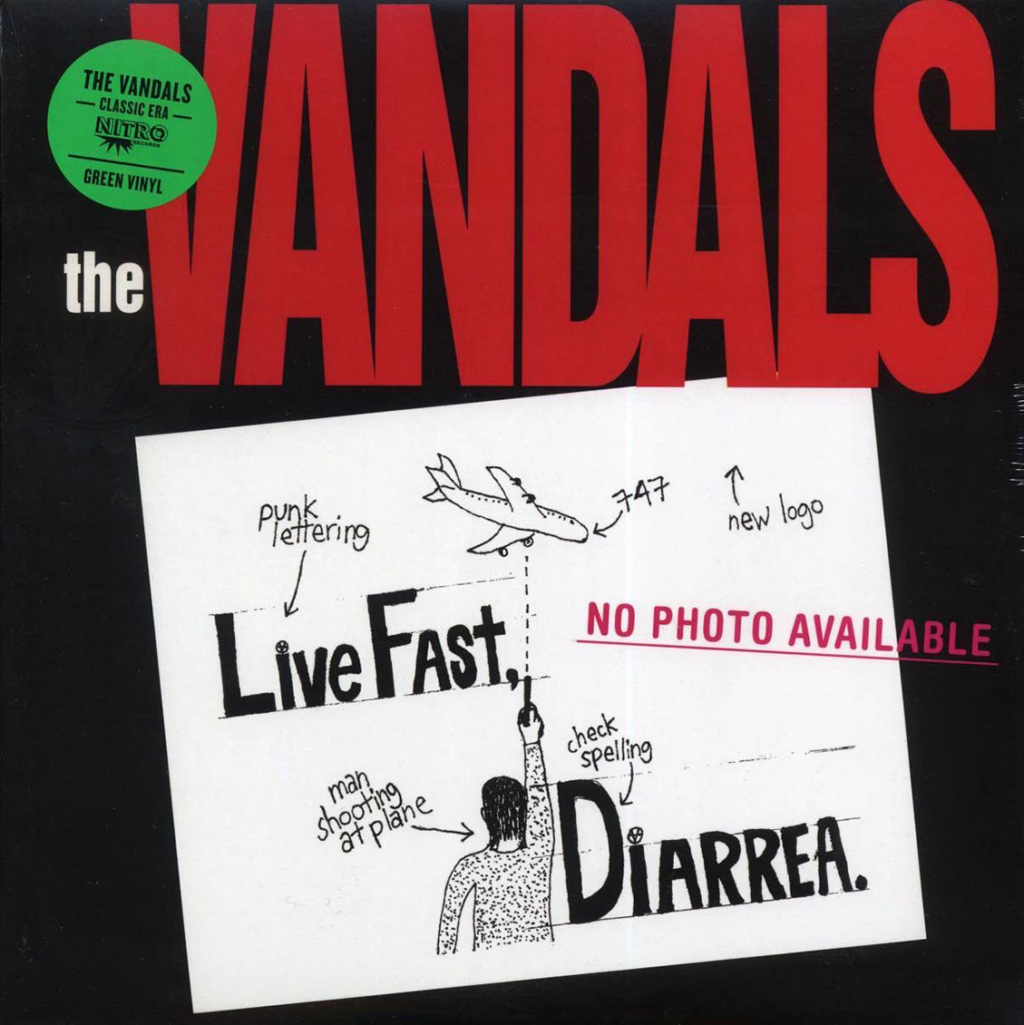 The Vandals - Live Fast Diarrhea (green vinyl) Vinyl Record