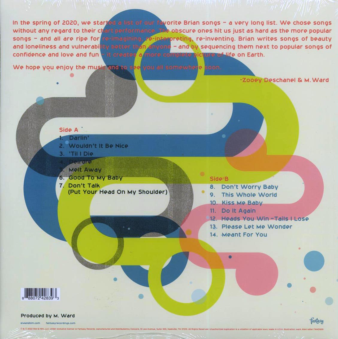 She & Him - Melt Away: A Tribute To Brian Wilson Vinyl Record