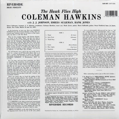 Coleman Hawkins - The Hawk Flies High Vinyl Record