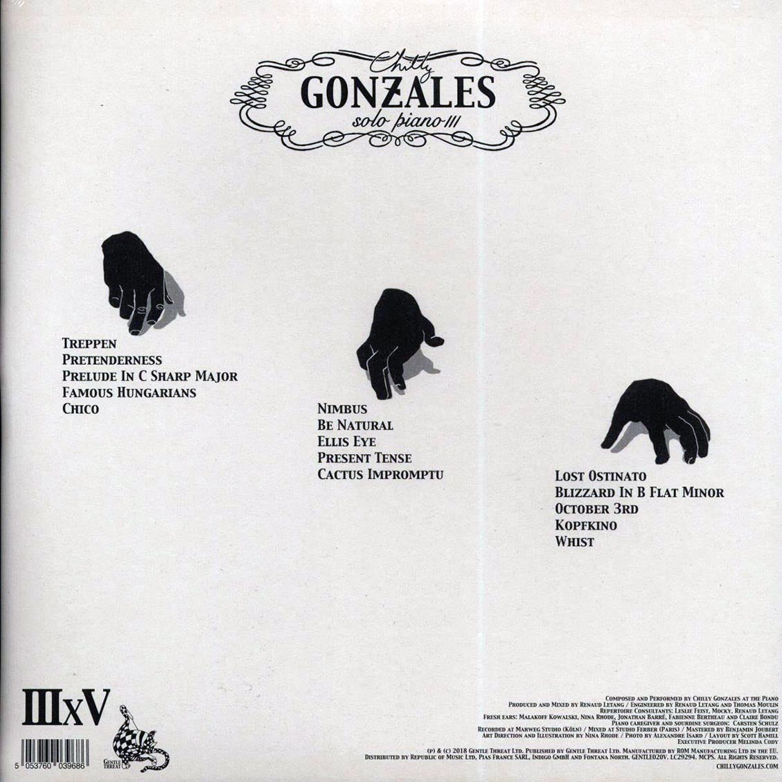 Chilly Gonzales - Solo Piano III (2xLP) (180g) Vinyl Record