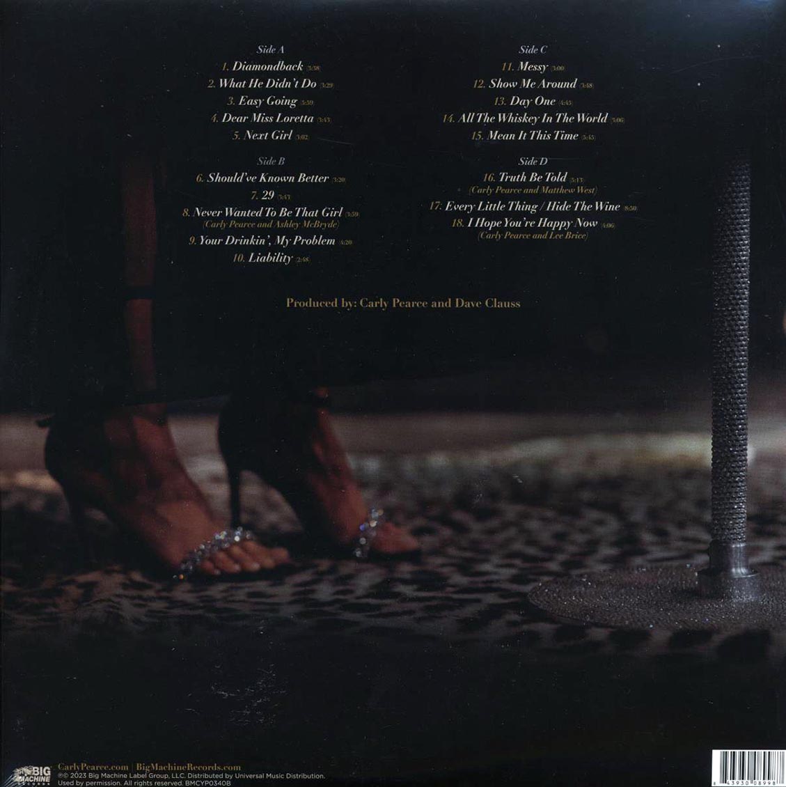 Carly Pearce - 29: Written In Stone, Live From Music City (2xLP) (gold vinyl) Vinyl Record