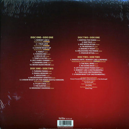 Ludwig Goransson, 4 Town - Turning Red: Original Motion Picture Soundtrack (2xLP) Vinyl Record