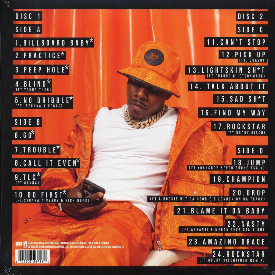 DaBaby - Blame It On Baby: Deluxe (2xLP) (deluxe edition) Vinyl Record