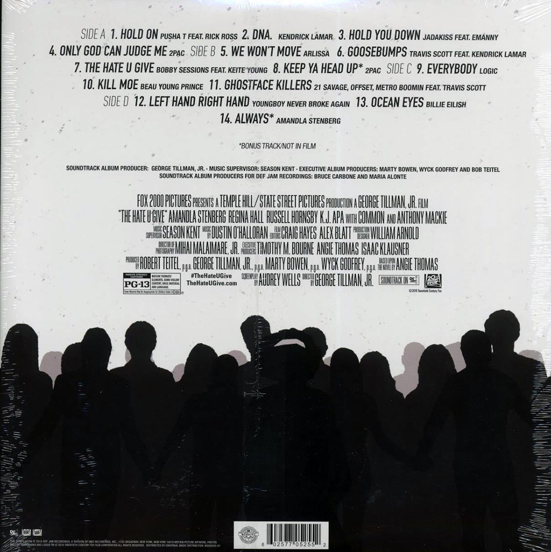 2Pac, Rick Ross, Kendrick Lamar, Logic, Offset, Etc. - The Hate You Give: Original Motion Picture Soundtrack (ltd. ed.) (2xLP) Vinyl Record