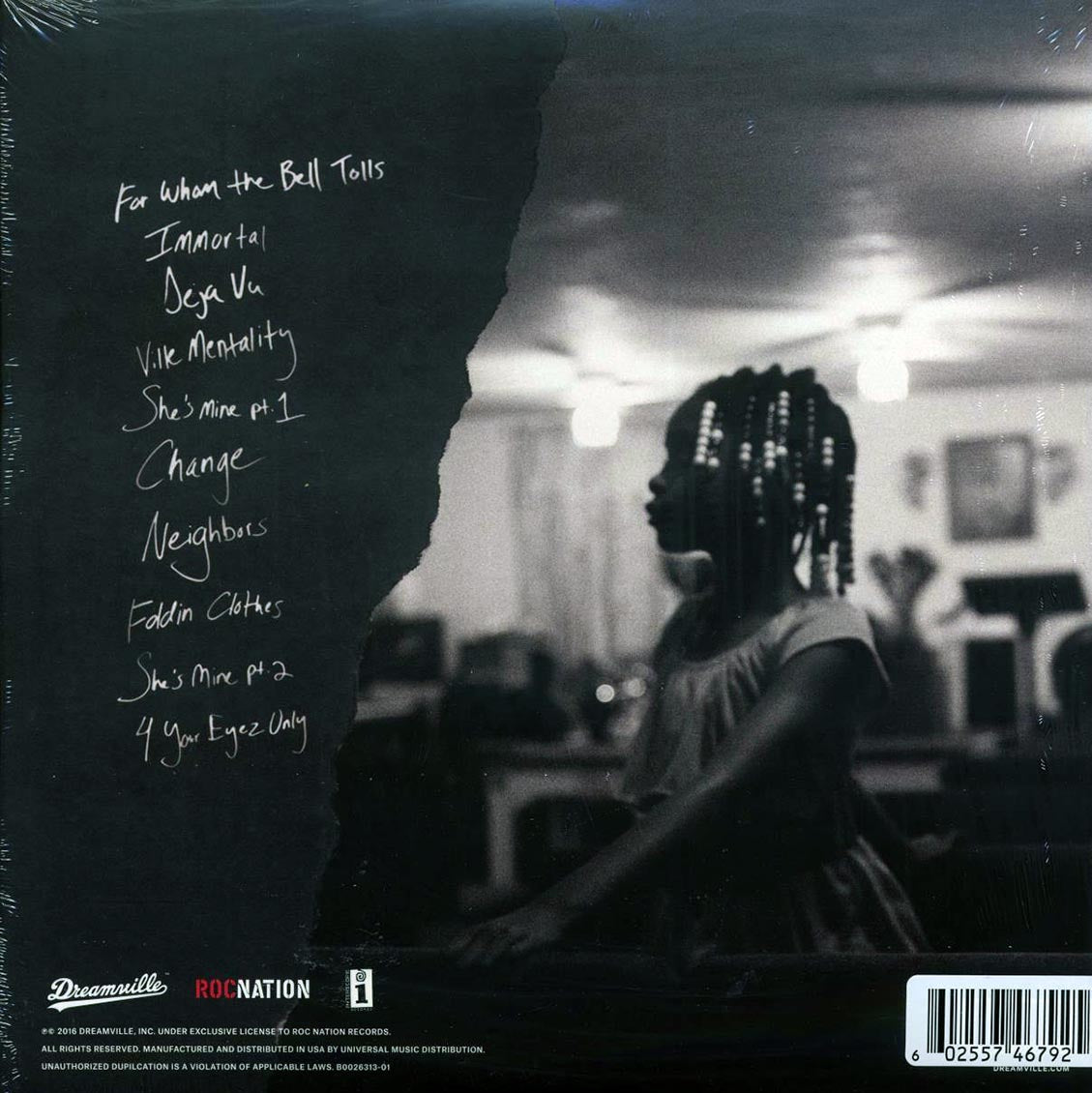 J Cole - 4 Your Eyez Only (ltd. ed.) (clear vinyl) Vinyl Record