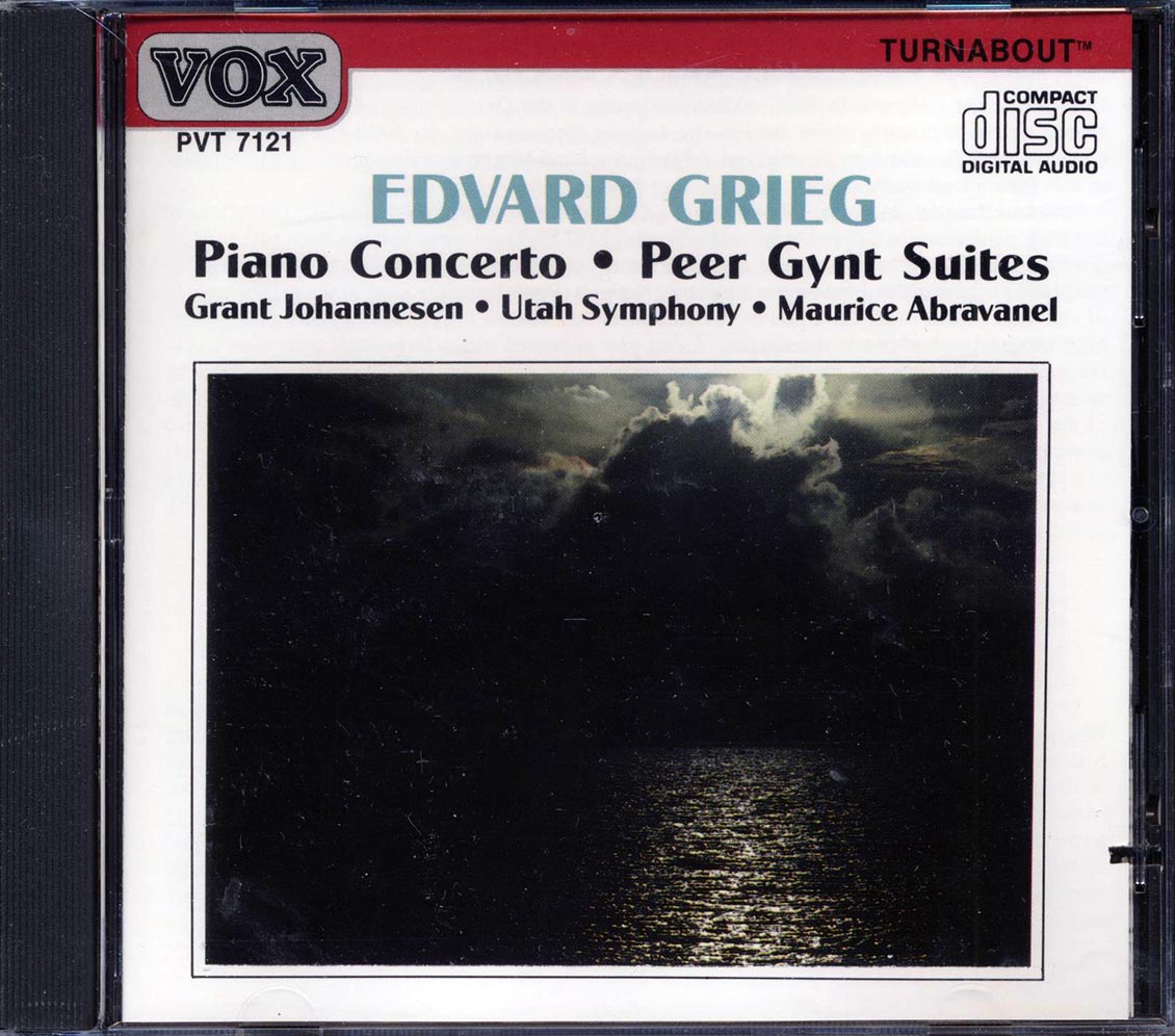 Edvard Grieg, Grant Johannesen, Utah Symphony Orchestra, Maurice Abravanel - Piano Concerto / Peer Gynt Suites (marked/ltd stock) Music CD