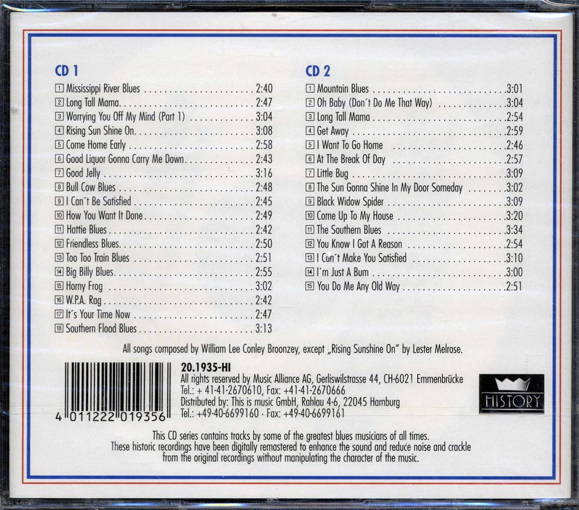 Big Bill Broonzy - Nothing But The Blues (33 tracks) (2xCD) Music CD