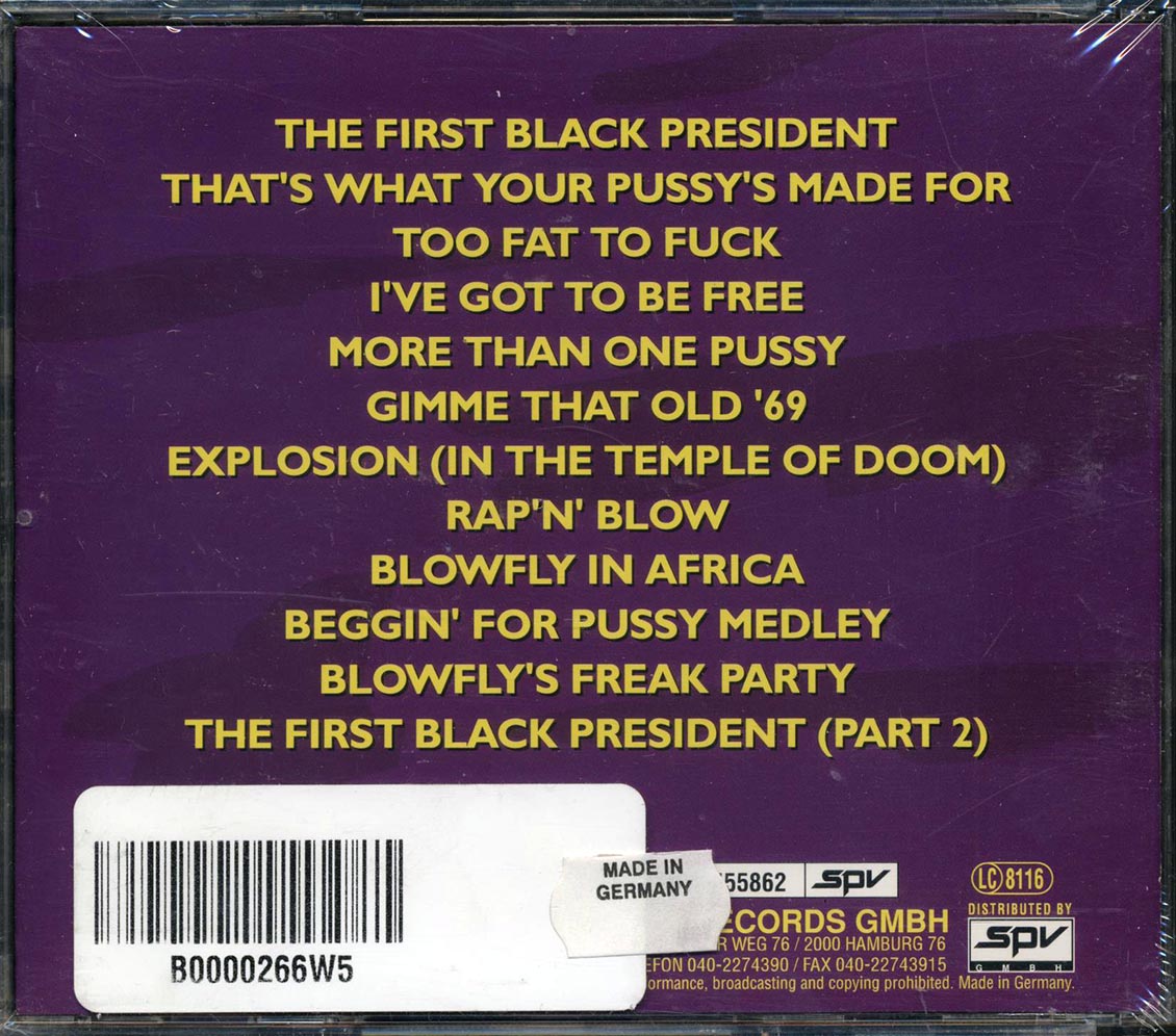 Blowfly - X-Rated Music CD