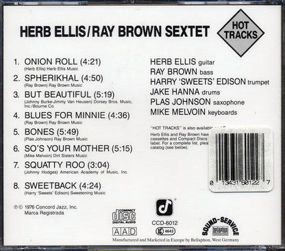 Herb Ellis, Ray Broan Sextet - Hot Tracks Music CD