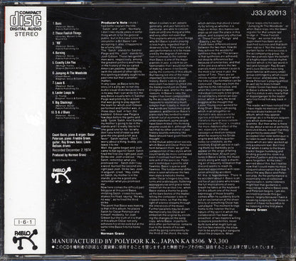 Oscar Peterson, Count Bassie - Satch & Josh (Japan) Music CD