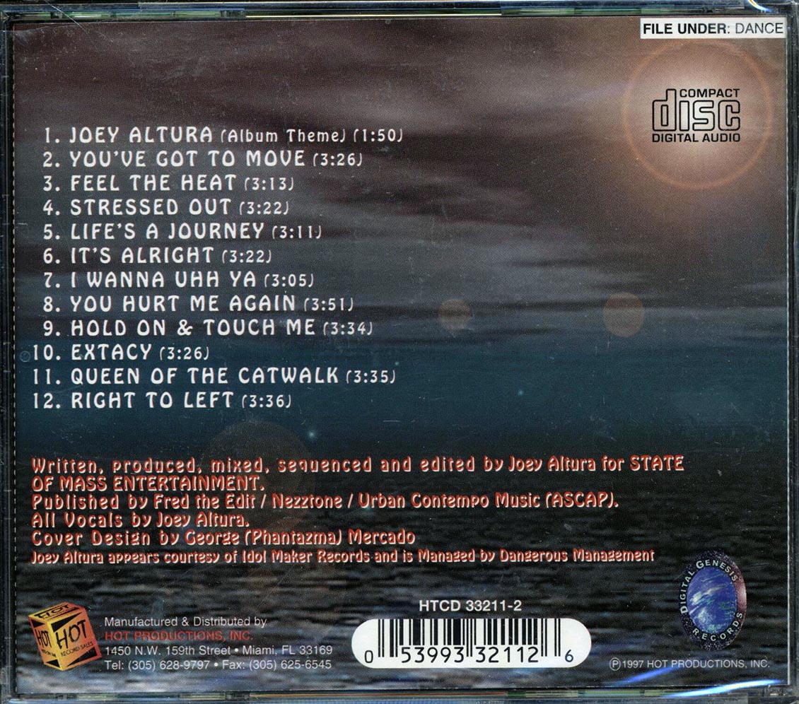 Joey Altura - Keys To The House Music CD