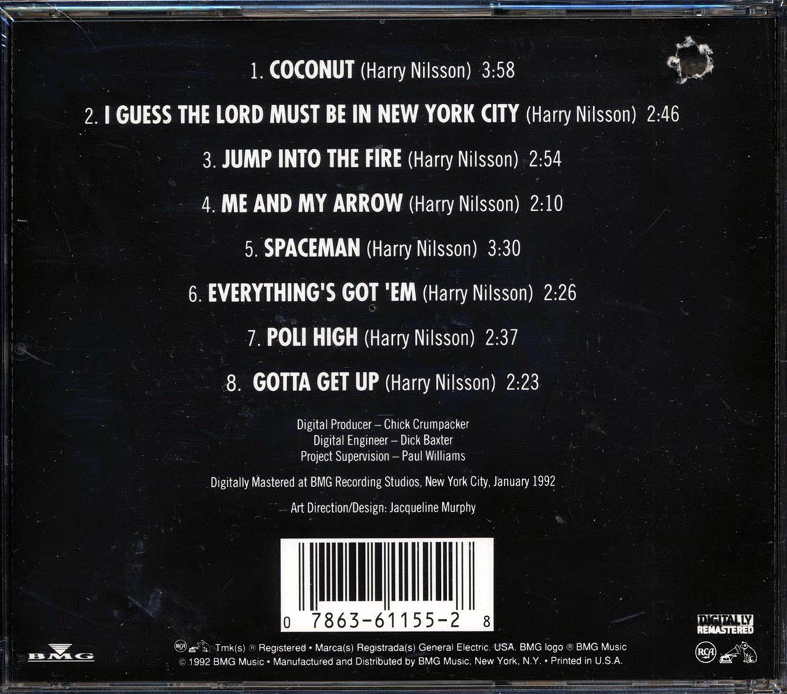 Harry Nilsson - Songwriter Music CD