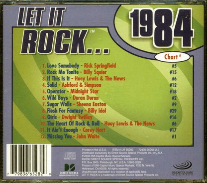 Rick Springfield, Billy Squire, Midnight Star, Duran Duran, Huey Lewis & The News, Etc. - Let It Rock 1984 Music CD