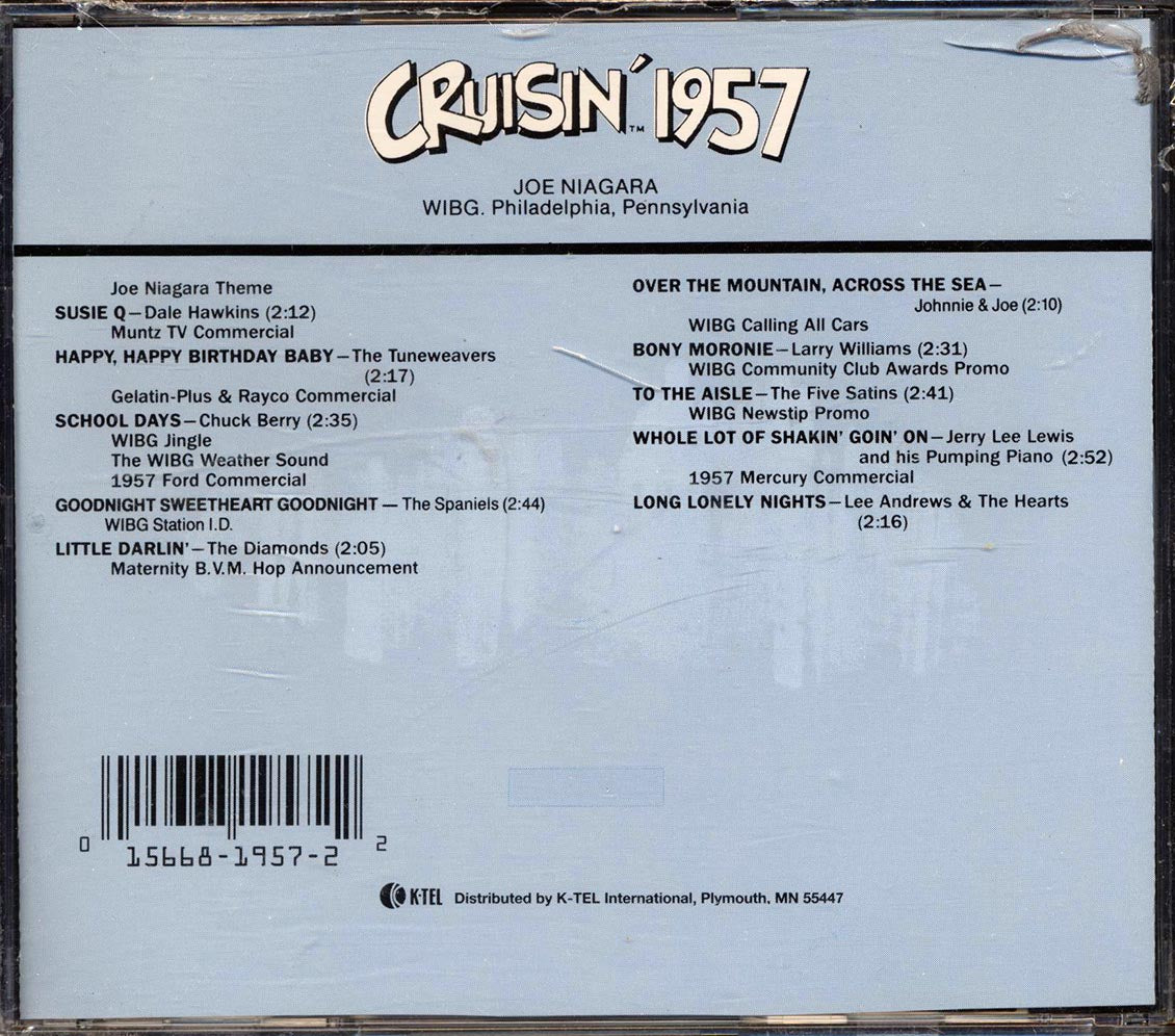 The Spaniels, The Diamonds, Chuck Berry, Dale Hawkins, Etc - Cruisin' 1957 Music CD