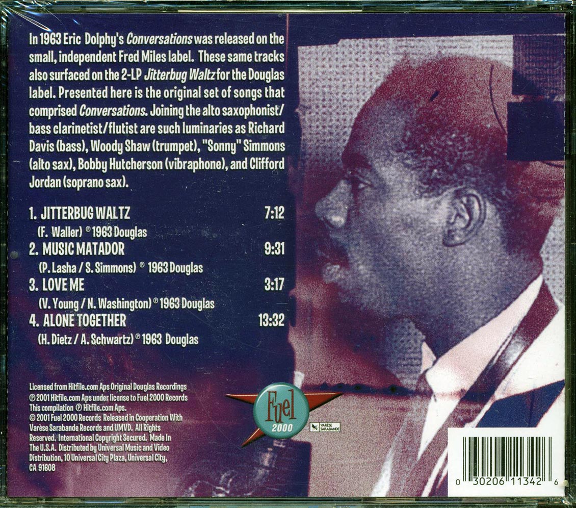 Eric Dolphy - Conversations Music CD