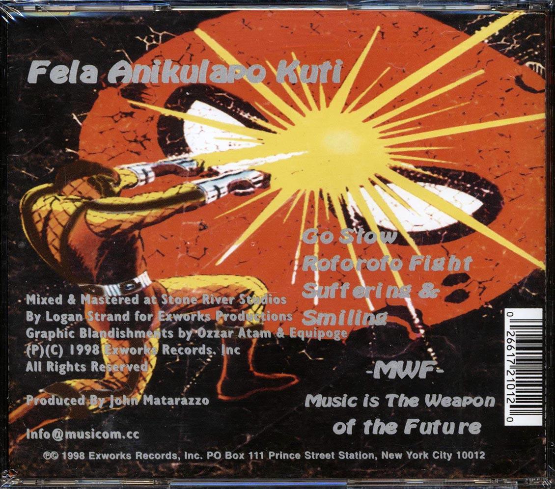 Fela Kuti - Music Is The Weapon Of The Future Music CD