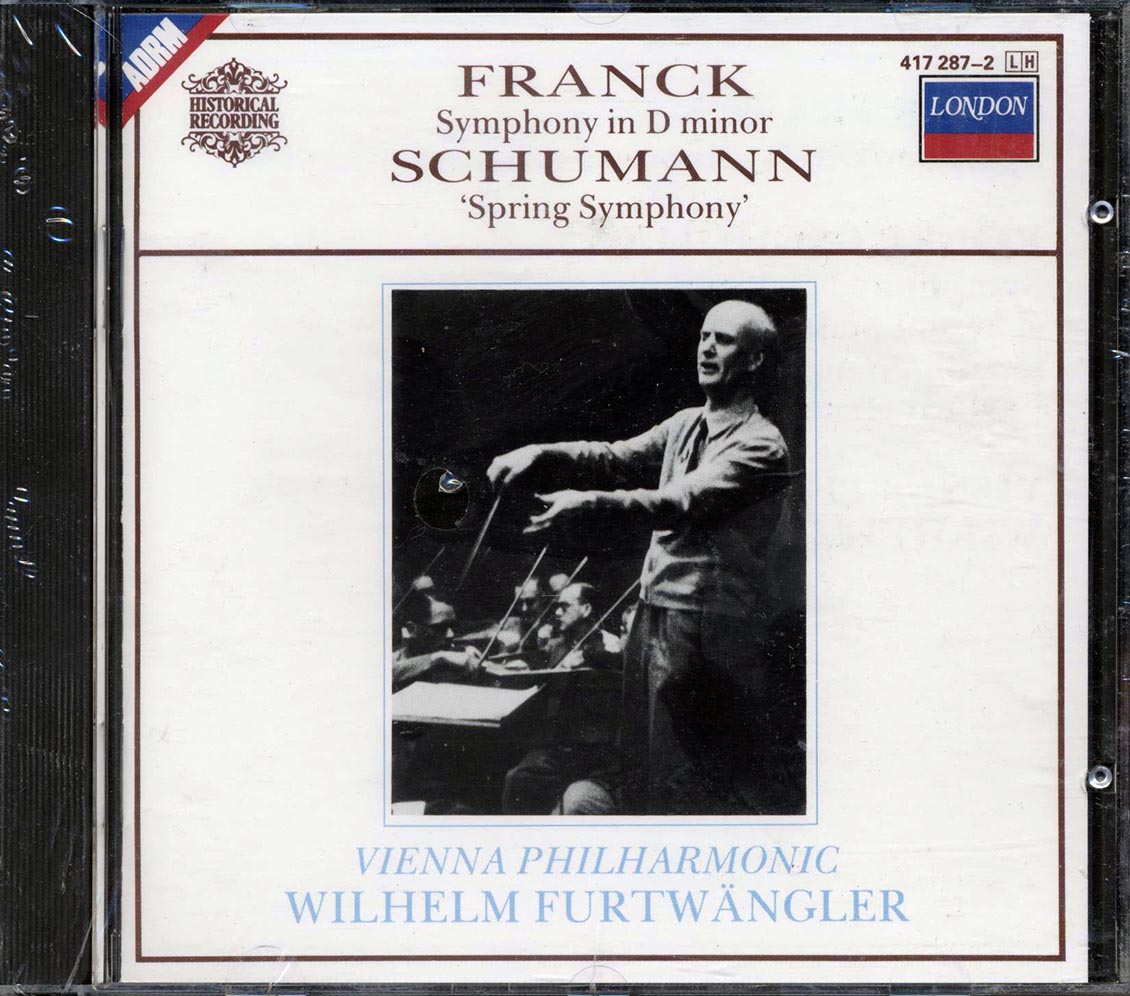 Franck, Schumann, Vienna Philharmonic, Wilhelm Furtwangler - Symphony In D Minor, Spring Symphony Music CD