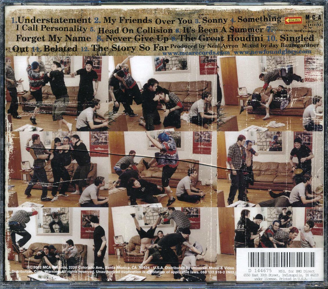 New Found Glory Sticks And Stones Music CD