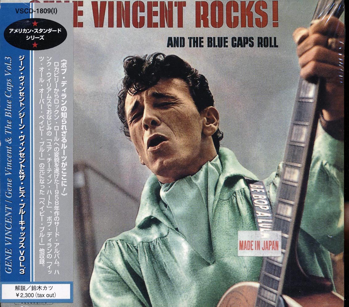 Gene Vincent - Gene Vincent Rocks! And The Blue Caps Roll (Japan) (+10 bonus tracks) Music CD