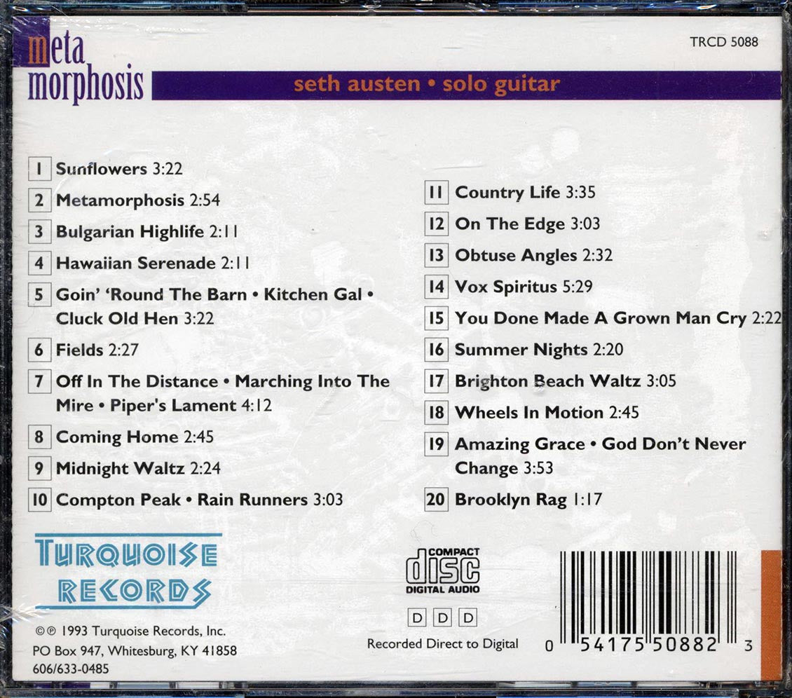 Seth Austen - Metamorphosis Music CD