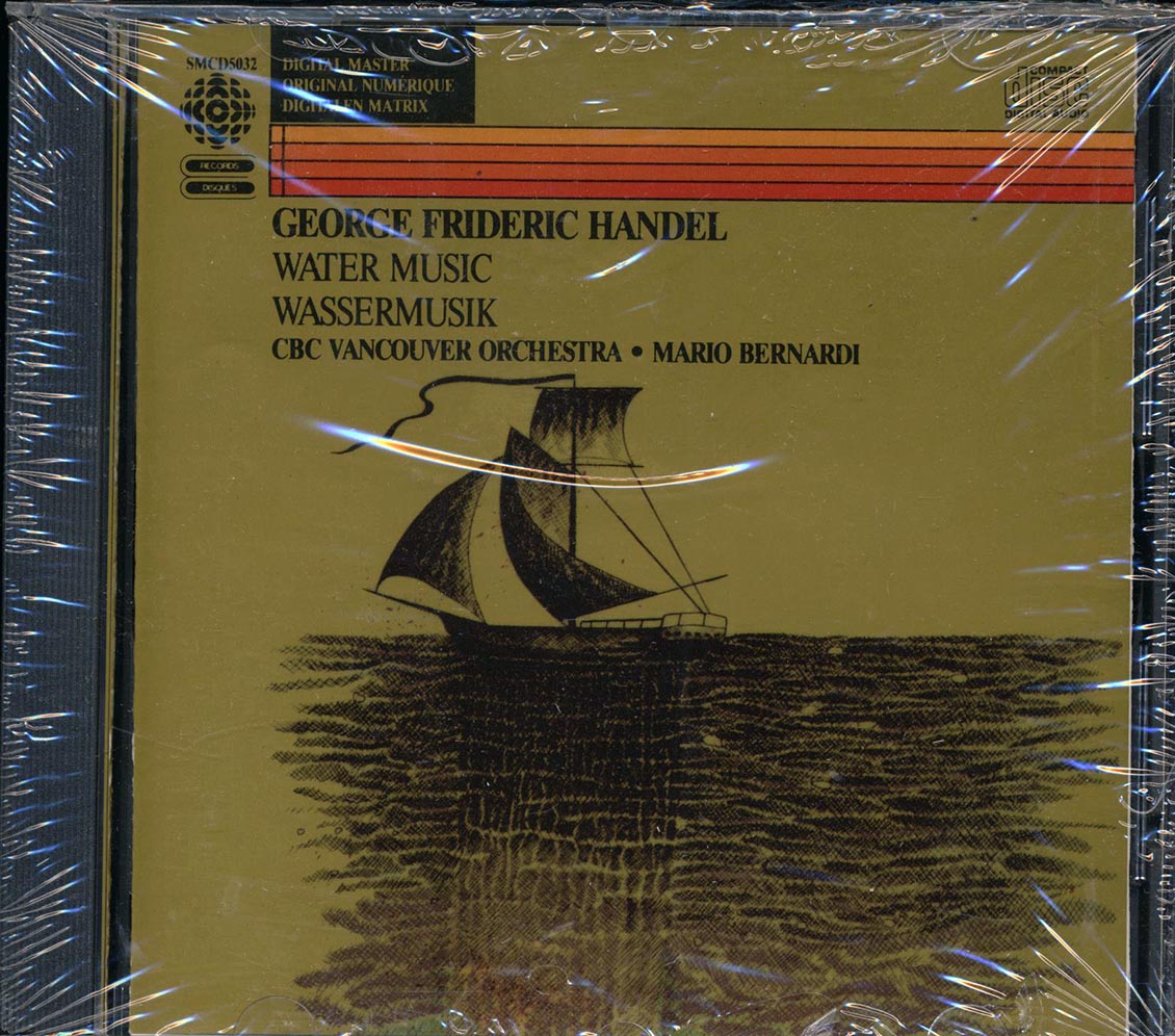 Georg Friedrich Handel, Mario Bernardi, CBC Vancouver Orchestra - Water Music Music CD
