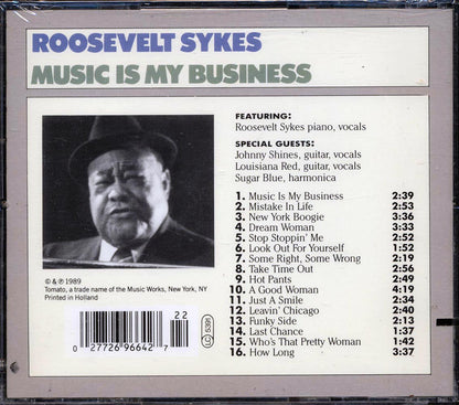 Roosevelt Sykes - Music Is My Business Music CD