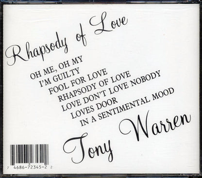 Tony Warren - Rhapsody Of Love Music CD