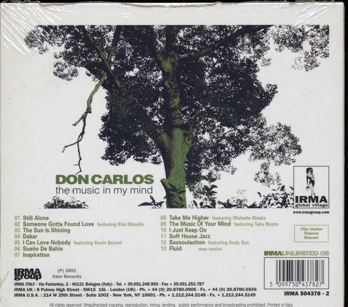 Don Carlos - The Music In My Mind Music CD