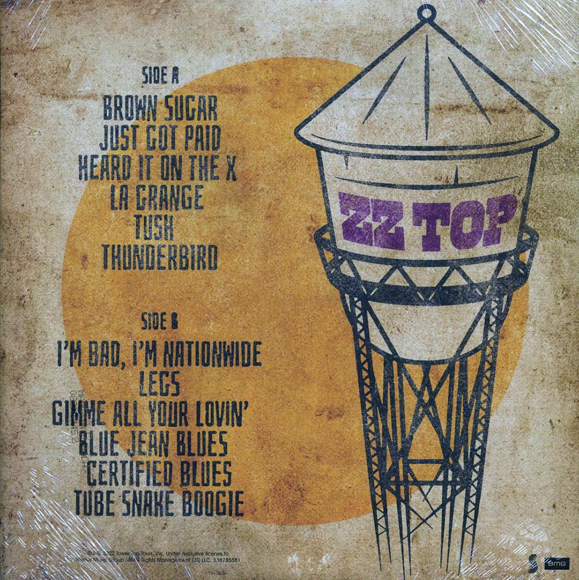 ZZ Top Raw: That Little Ol' Band From Texas Original Soundtrack Vinyl Record