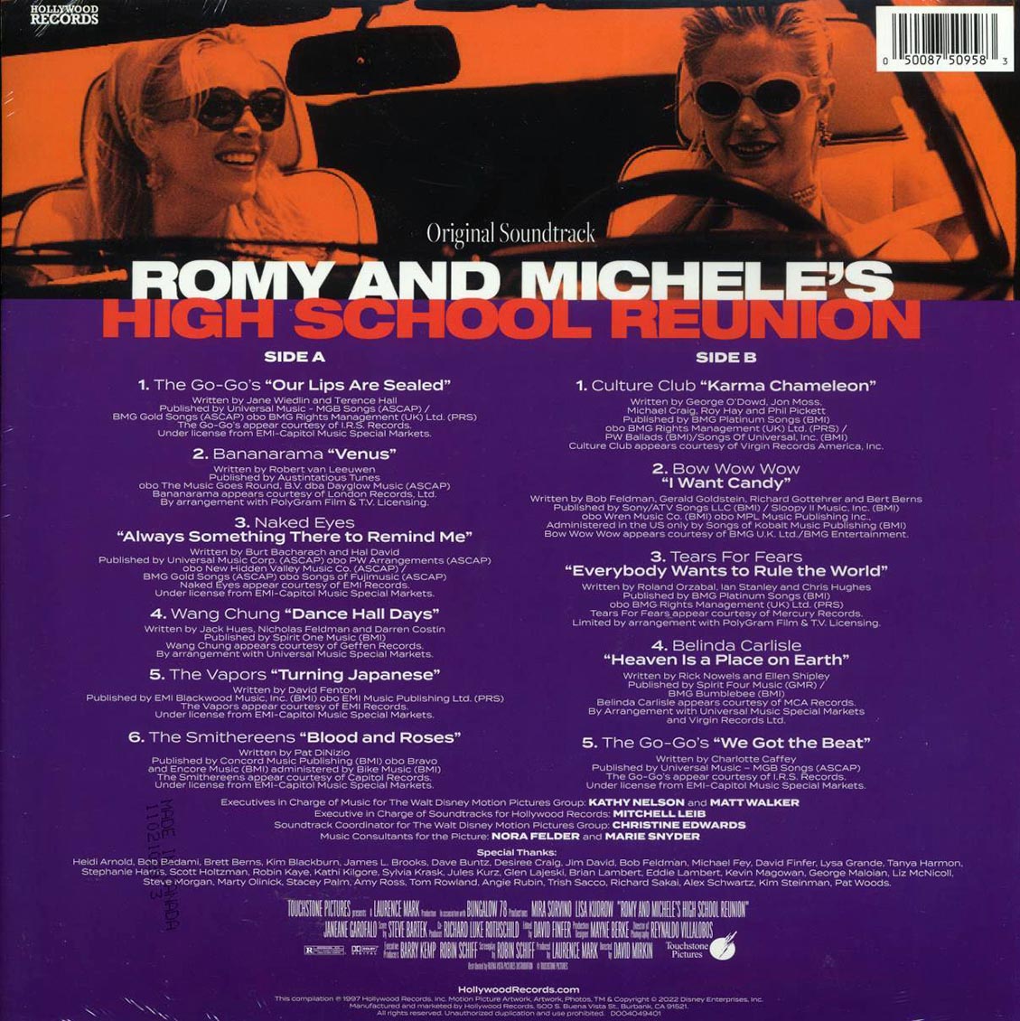 Bananarama, Wang Chung, Culture Club, The Go-Go's, Belinda Carlisle, Etc. - Romy And Michele's High School Reunion: Original Soundtrack (ltd. ed.) (violet vinyl) Vinyl Record