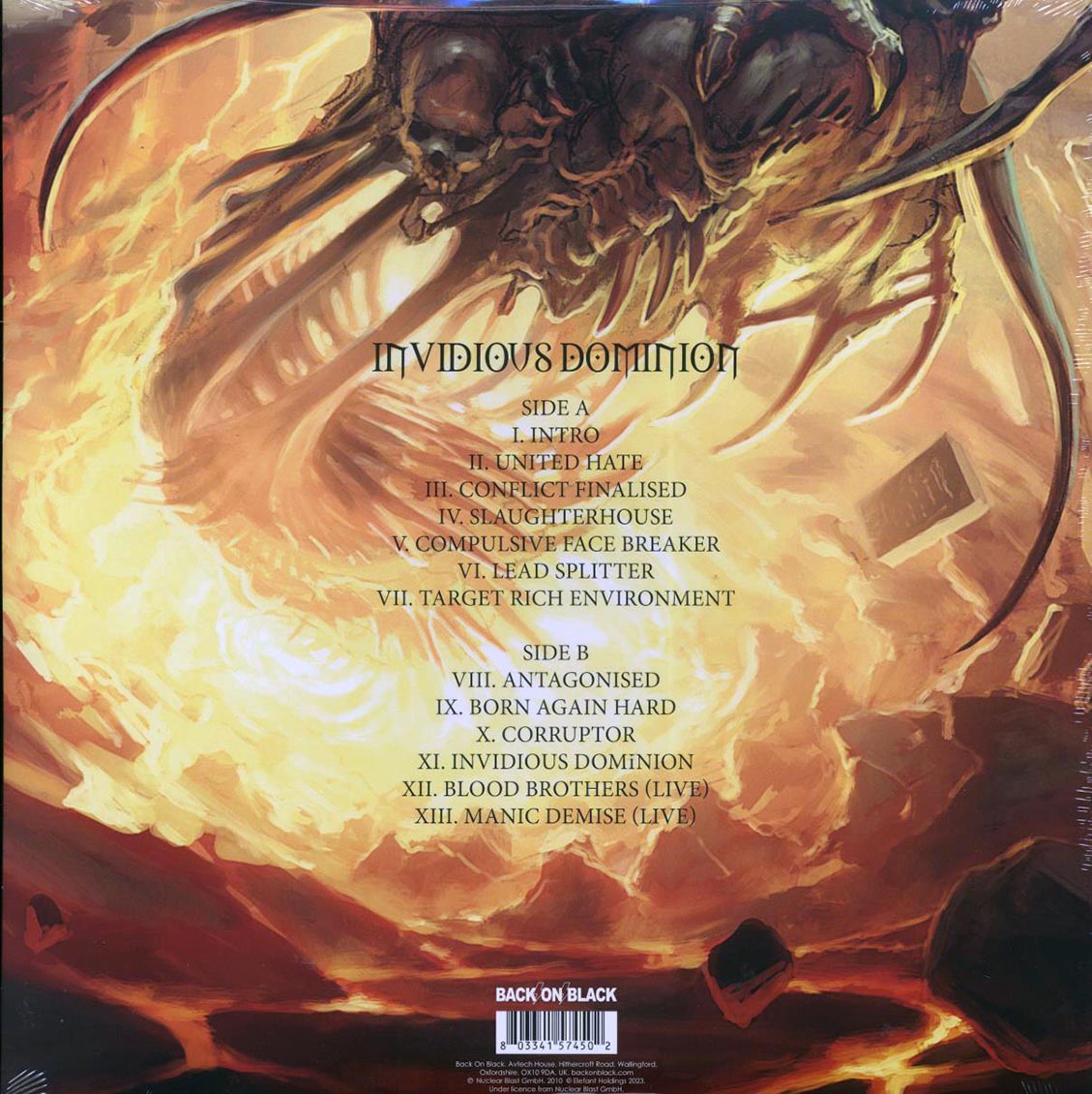 Malevolent Creation - Invidious Dominion (ltd. ed.) (clear vinyl) Vinyl Record