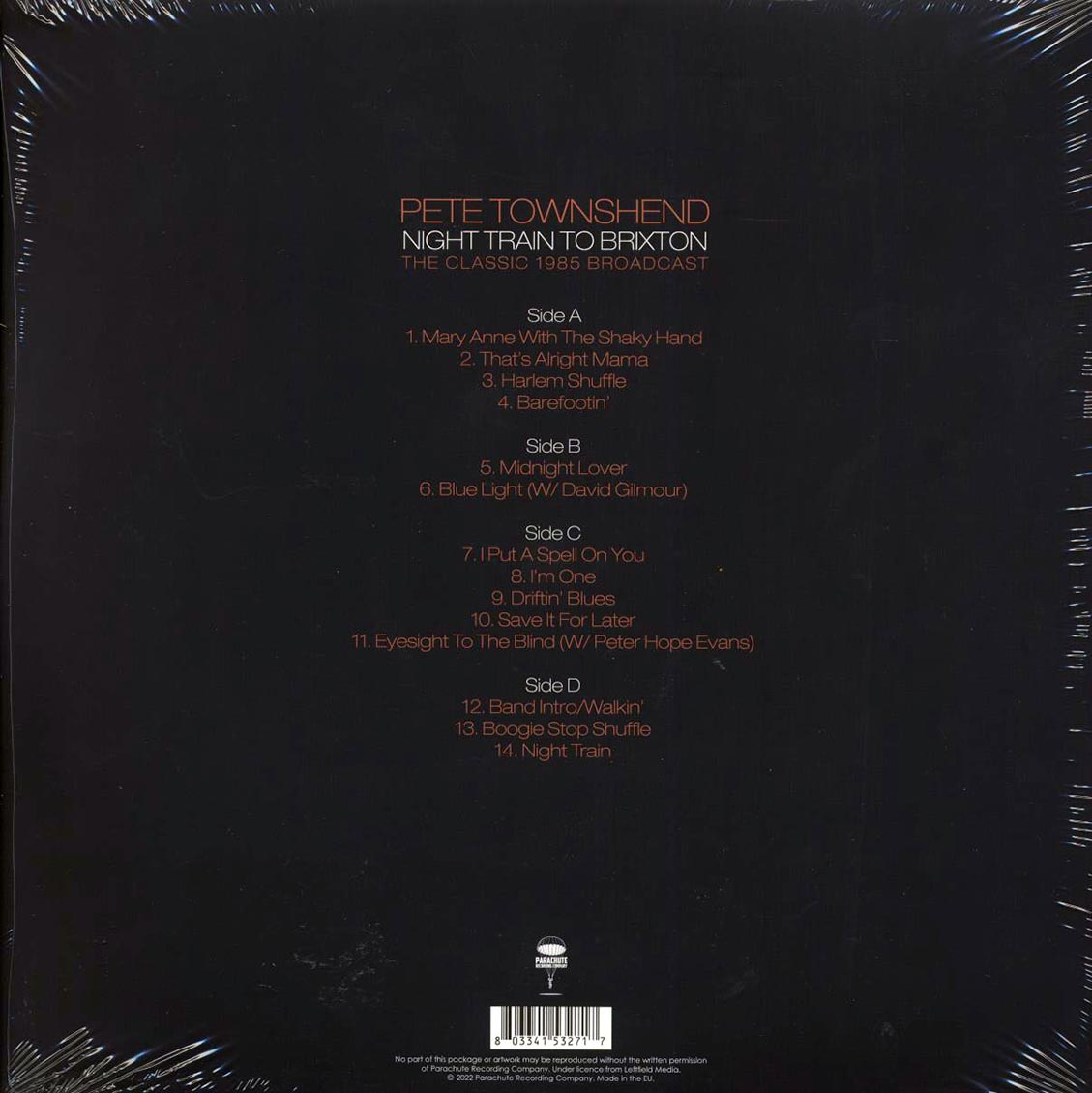 Pete Townshend - Night Train To Brixton: The Classic 1985 Broadcast (2xLP) Vinyl Record